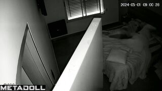 Naked German brunette MILF gets fucked by her husband voyeur cam