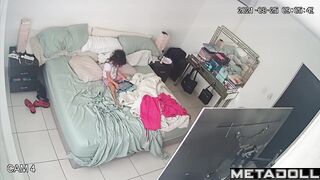Old Turkish brunette Onlyfans model changes her dirty panties at home