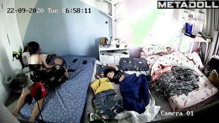Amazing ass Taiwanese brunette woman wets the bed while fucking live stream