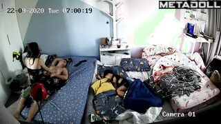Amazing ass Taiwanese brunette woman wets the bed while fucking live stream
