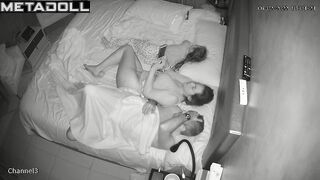 Old Spanish brunette student girl fucks her husband in her daughter’s room spy cam