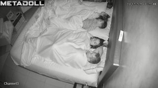 Amazing ass Swedish brunette step-mom forces her husband to fuck hidden IP cam