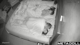Amazing ass Swedish brunette step-mom forces her husband to fuck hidden IP cam