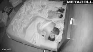 Amazing ass Swedish brunette step-mom forces her husband to fuck hidden IP cam