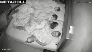 Real married couple fuck on their bed hard voyeur cam