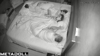 Amazing Ukrainian couple having sex in their bed wildly