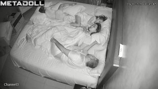 Amazing Ukrainian couple having sex in their bed wildly