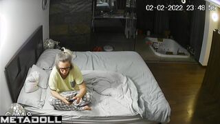Georgeouse Dutch blonde mother fingers her pussy while thinking about diaper porn