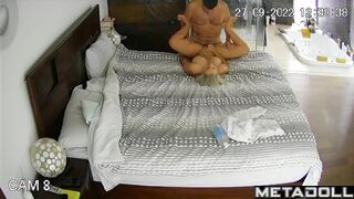 Big tits French blonde wife gets fucked to orgasm spy cam
