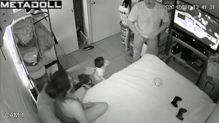 Real English married coiple fuck brutally hidden IP camera