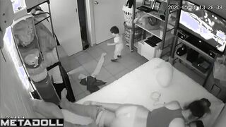 Real English married coiple fuck brutally hidden IP camera
