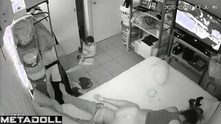 Real English married coiple fuck brutally hidden IP camera