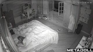 Single blonde step-mom fingers slowly real spy cam