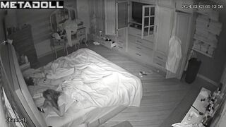 Single blonde step-mom fingers slowly real spy cam