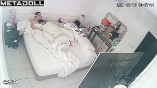 Mom and Dad fuck in their bedroom hidden IP camera