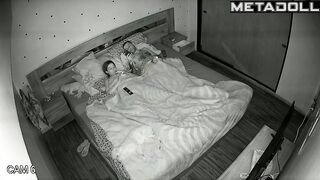 Sweet Russian blonde woman sex at home spy cam record