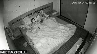 Sweet Russian blonde woman sex at home spy cam record