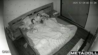 Sweet Russian blonde woman sex at home spy cam record