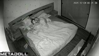Sweet Russian blonde woman sex at home spy cam record