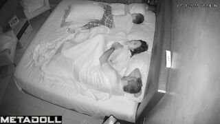 Busty English blonde MILF fucks her boyfriend hidden IP camera