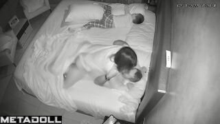 Busty English blonde MILF fucks her boyfriend hidden IP camera