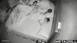 Amateur Italian couple having sex wildly in their bed recording