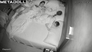 Amateur Italian couple having sex wildly in their bed recording