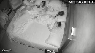 Amateur Italian couple having sex wildly in their bed recording