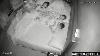 Amateur Italian couple having sex wildly in their bed recording