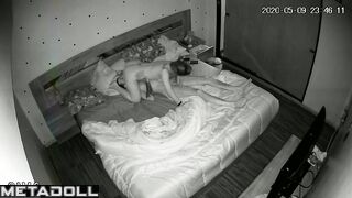 German newly married couple having sex in the bedroom hidden cam