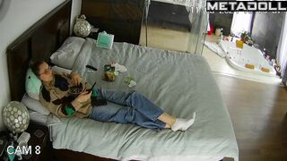 Georgeouse Belgian blonde MILF rubs her pussy while thinking about CBT porn