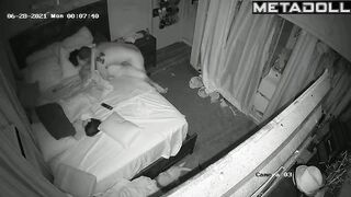 My girlfriend's amazing parents fuck hard in their bed hidden IP camera