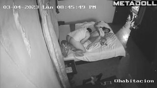 Amateur couple having sex brutally in their bed recording
