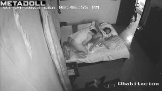 Amateur couple having sex brutally in their bed recording