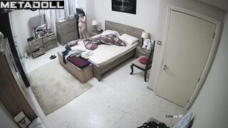 Old Belgian brunette fancy woman changes her wet and dirty panties to go out to a party