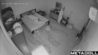 Naked Danish brunette MILF gets fucked in her sleep hidden cam