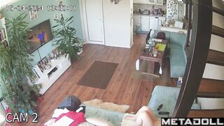 Old redhead mother is masturbating alone in her bed hidden cam