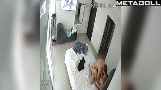 Tanned Danish blonde mother fucks a young guy hidden camera