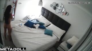 Chubby busty Romanian brunette step-mom forces her husband to cum live HD