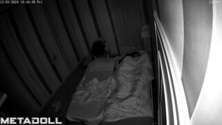 Swedish new couple fuck brutally in their bed spy cam