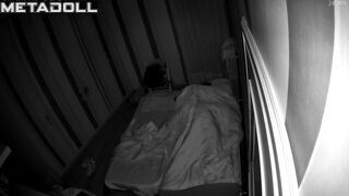 Swedish new couple fuck brutally in their bed spy cam