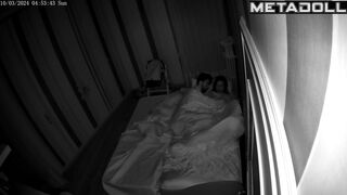 Naughty naked New Zealander brunette step-mom fucks with an old man spy cam record