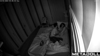 Naughty naked New Zealander brunette step-mom fucks with an old man spy cam record