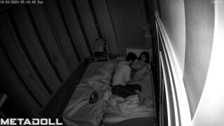 Naughty naked New Zealander brunette step-mom fucks with an old man spy cam record