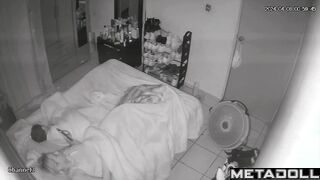 Busty blonde mom fingers in her bed online