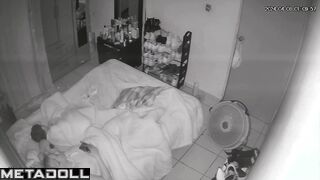 Busty blonde mom fingers in her bed online
