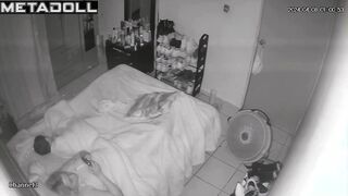Busty blonde mom fingers in her bed online