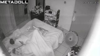 Busty blonde mom fingers in her bed online