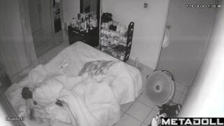Busty blonde mom fingers in her bed online