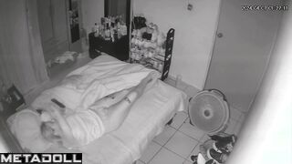 Mature blonde mother rubs her clitoris voyeur IP cam